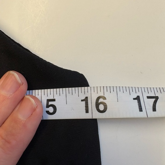 CAD vneck spaghetti strap button down black camisole top blouse size Small - Picture 5 of 6